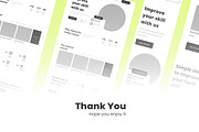 Online Course Wireframe Website, a Wireframe Template by INSPR STD (Thumbnail 6 of 6)