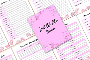 Editable End Of Life Planner Canva