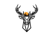 Artistic Geometric Deer Head Bundle, an Illustration by yasushie (Thumbnail 16 of 31)