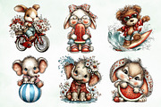 Whimsical Summer Animal Clipart, an Animal Illustration by Creative Art (Thumbnail 6 of 8)