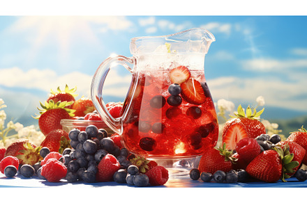 party refreshment tea drink berries, a Food & Drink Photo by pikepicture