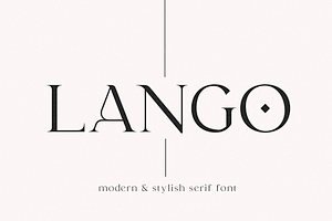 Lango Modern Serif Font