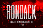 Rondack SVG - Ultra Condensed Font, a Handwritten Font by Surplus Type Co (Thumbnail 1 of 10)