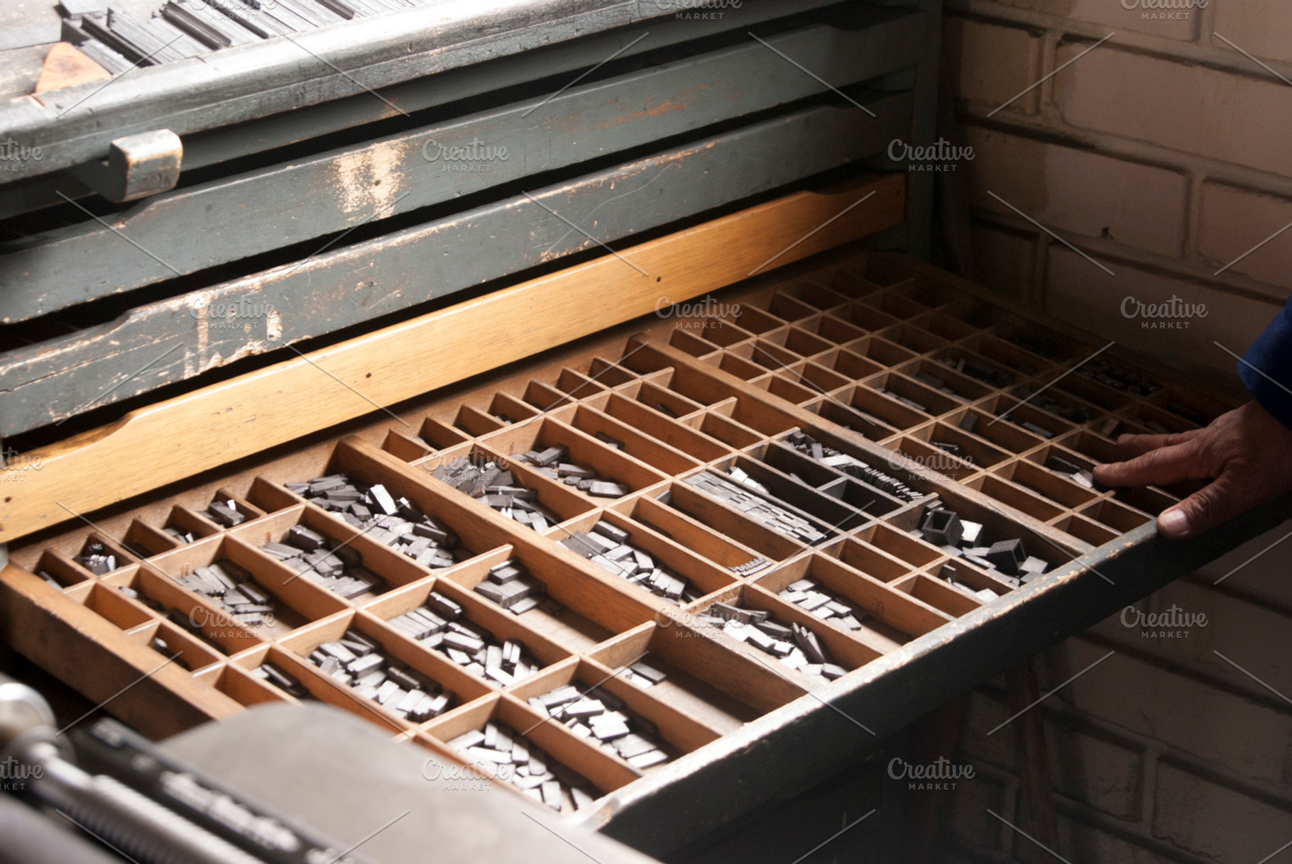 Linotypes stock photo containing linotype and print, an Arts & Entertainment Photo by Design & photo resources