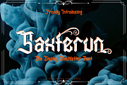 Saxterun - Display Blackletter Font, a Blackletter Font by Dhabee (Thumbnail 1 of 17)