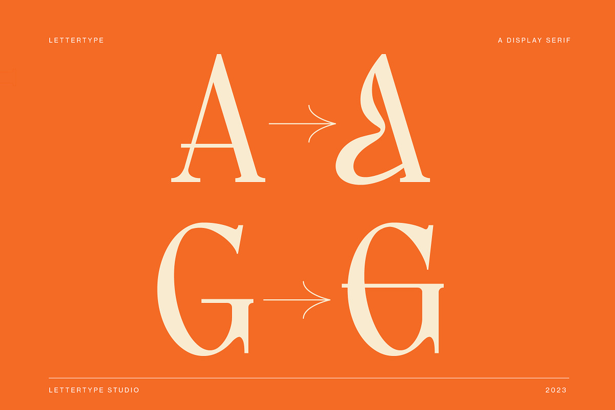 Lettertype a Stunning Display Serif