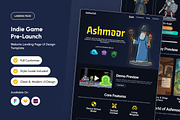 Ashmoor Indie Game PreLaunch Landing, a Landing Page Template by productype1 (Thumbnail 1 of 5)