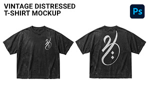 vintage distressed t-shirt mockup, a Shirt Mockup by yalanois