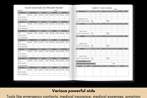 Blood Sugar Log,Blood Sugar Tracker