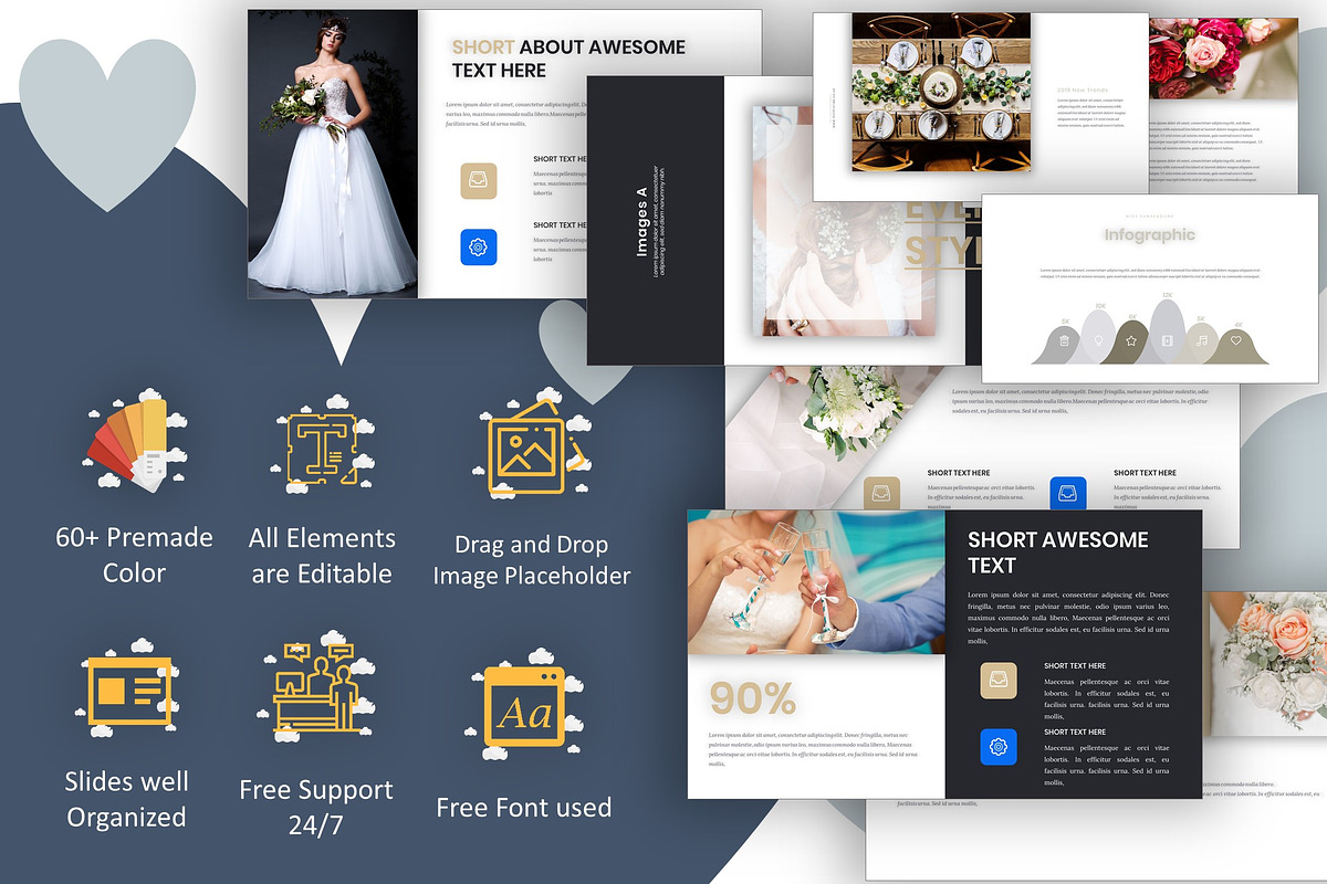 [PPTX] Wedding PowerPoint Template, a Presentation Template by litoondev (Photo 2 of 8)