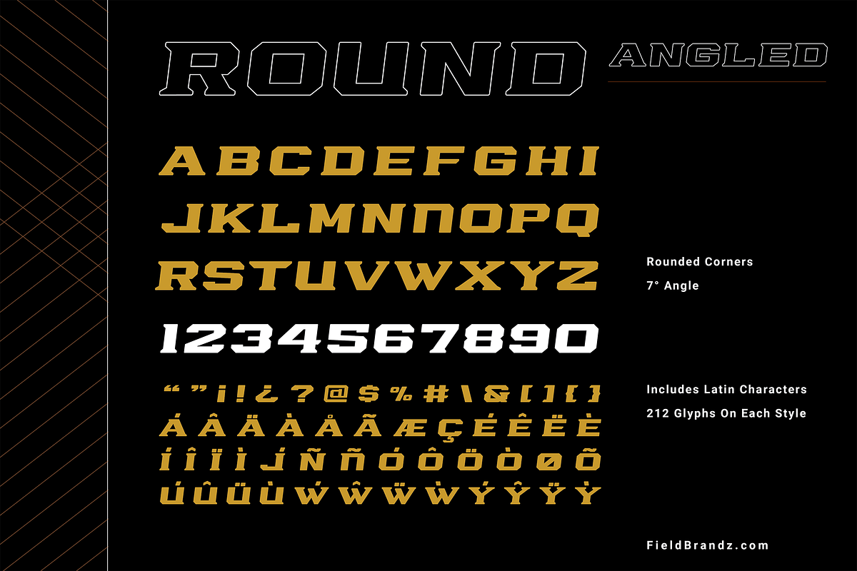 Cornerback Display Typeface, a Font by Field Brandz (Photo 6 of 6)