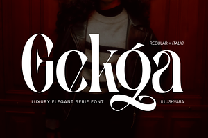 Gekga - Luxury Elegant Font