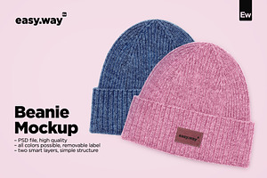 Beanie PSD Mockup