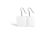 White Square Earring Pair 3D Model, an Object 3D Model by rebrandy (Thumbnail 3 of 9)