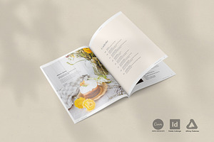 Cook- And Recipebook / Canva Indd