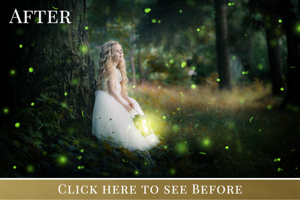 Forest Fireflies photo overlays, a Graphic by BrownLeopard (Photo 5 of 7)