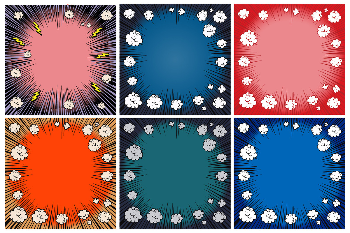 Comic Book Explosions Bundle, an Illustration by Vector Clash (Photo 10 of 10)