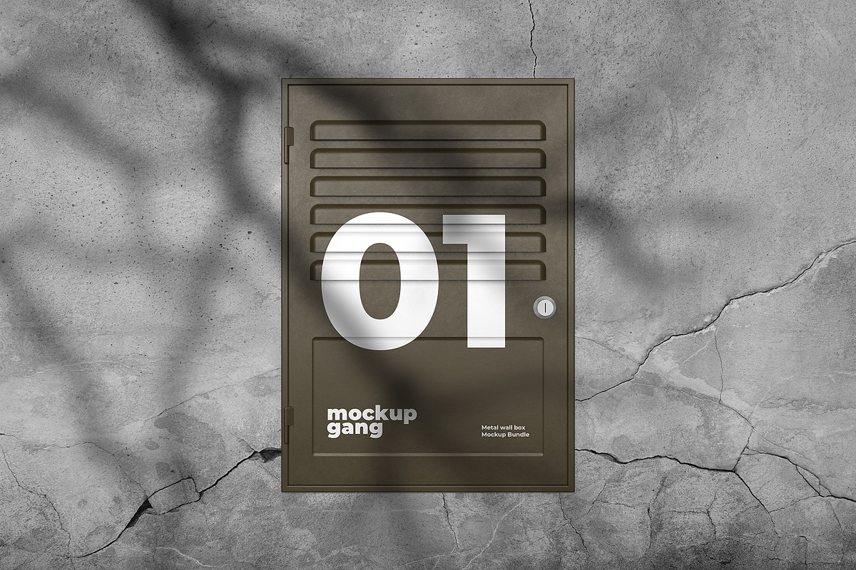 Metal Wall Box Mockup Bundle, a Household Mockup by Mockup Gang (Photo 6 of 7)