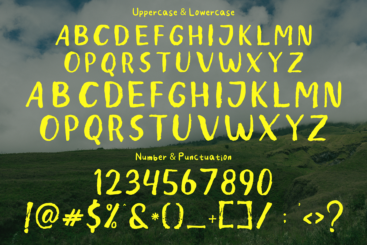 Sandra - Dry Brush Font, a Sans Serif Font by Angin Studio (Photo 5 of 7)