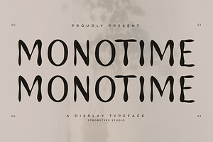 Monotime A Display Typeface