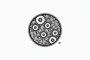 Beautiful Floral Mandala Clipart, an Illustration by hafijul (Thumbnail 9 of 9)