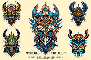 Tribal Skulls