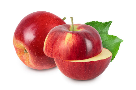 Red apple isolated on white, a Food & Drink Photo by NataPhoto