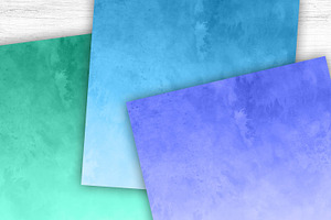 Watercolor Gradient Digital Papers