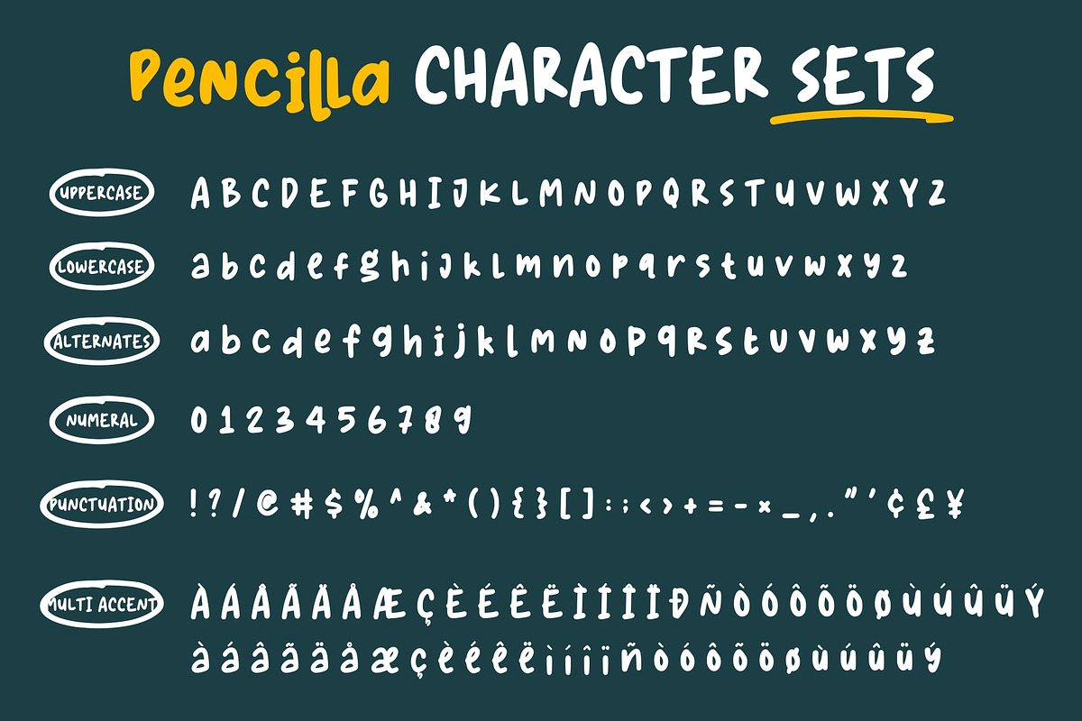 Pencilla - Natural Handdrawn, a Font by Good Java Studio (Photo 7 of 11)