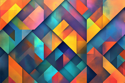 Vibrant Abstract Geometric Pattern with Colorful Triangles, a Background Photo by Photostock