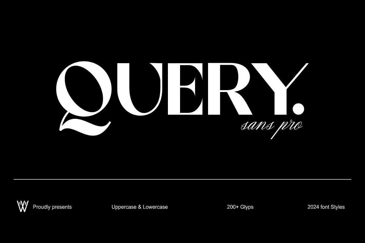 QUERY Display Bold Serif Font, a Serif Font by WhymoreArt (Photo 1 of 7)