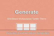 Generate - Simple Grid Tumblr Theme, a Websites & App Template by thezinx (Thumbnail 1 of 5)