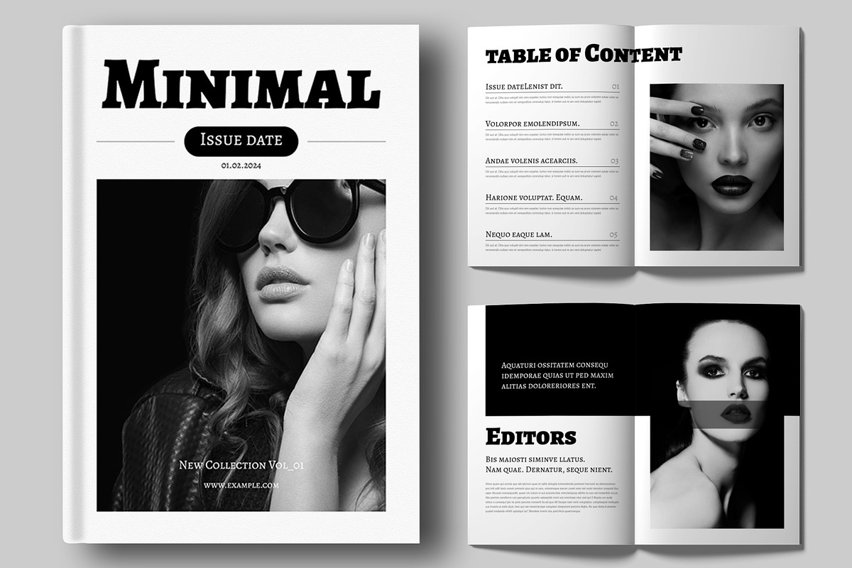 Minimal Magazine Layout