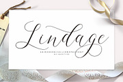 Lindage Script, a Script Font by josstype (Thumbnail 1 of 9)