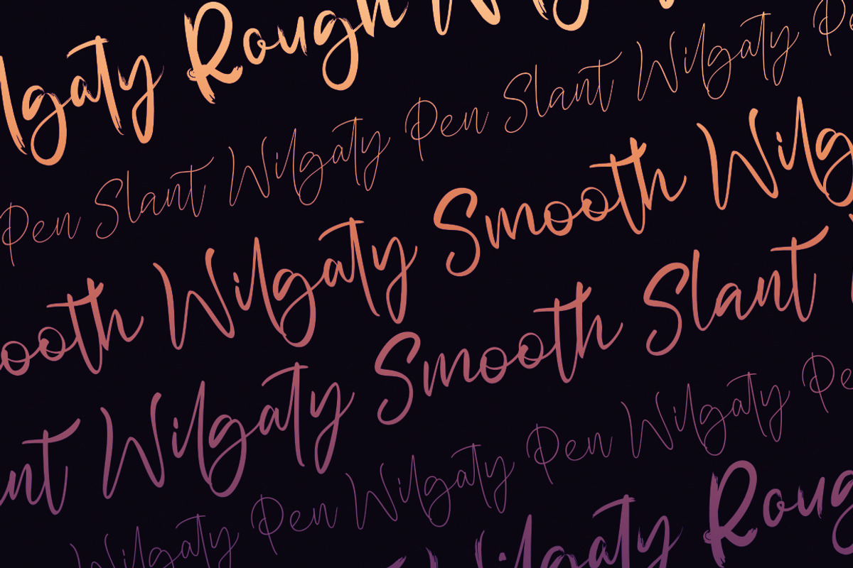 Wilgaty - 3 Stroke Edition (6 Fonts) preview 6
