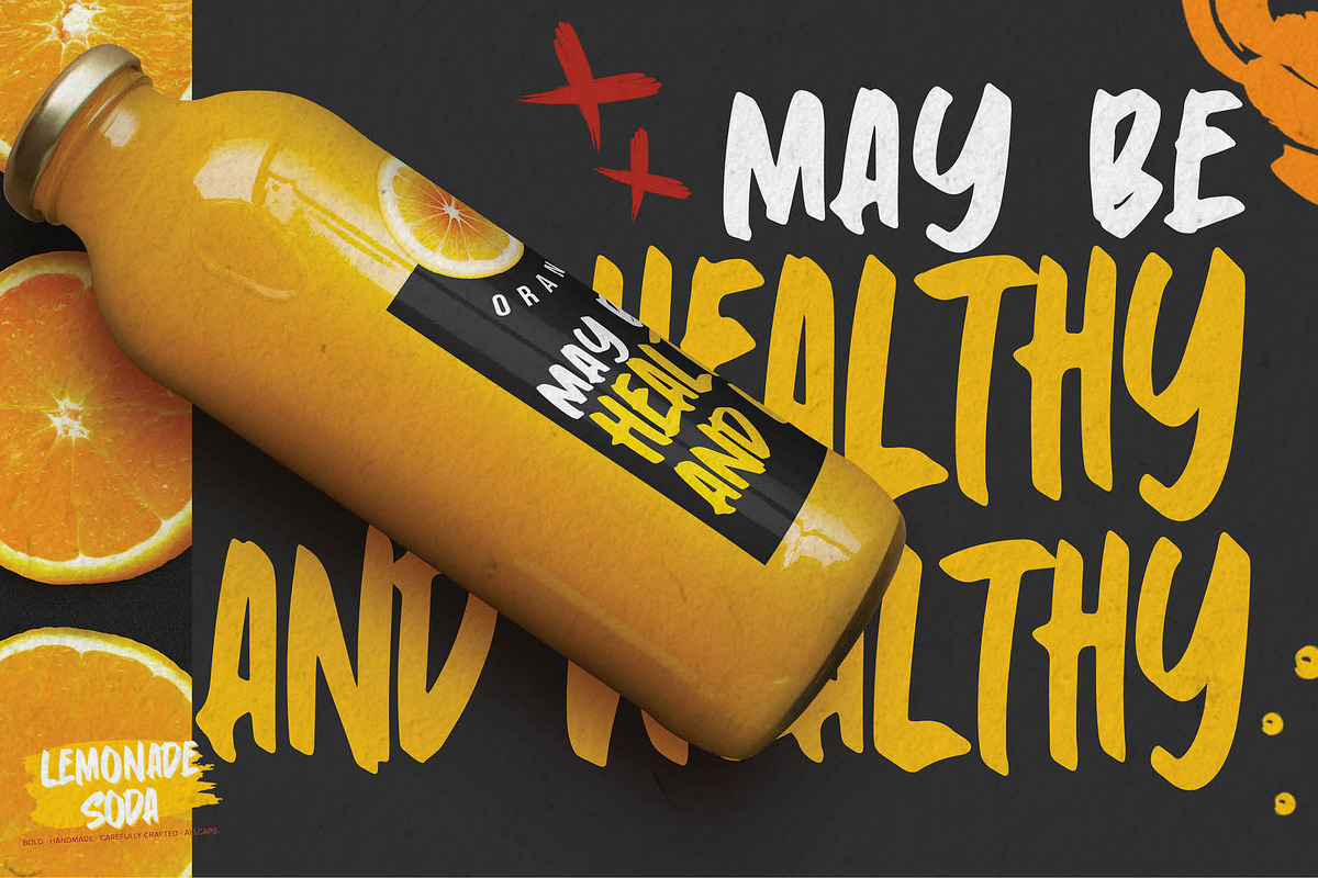 Lemonade Soda-Bold Handmade Carefull, a Font by Gassstype (Photo 4 of 8)