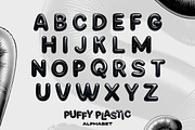Puffy Plastic alphabet font, a Font by Sonnyfive (Thumbnail 6 of 7)