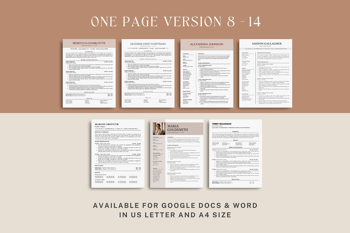 Resume Template Bundle, a Resume Template by bonadigitals (Photo 3 of 8)