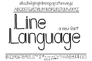 Font Line Drawing Style Modern, a Sans Serif Font by PageLightStudios (Thumbnail 4 of 4)