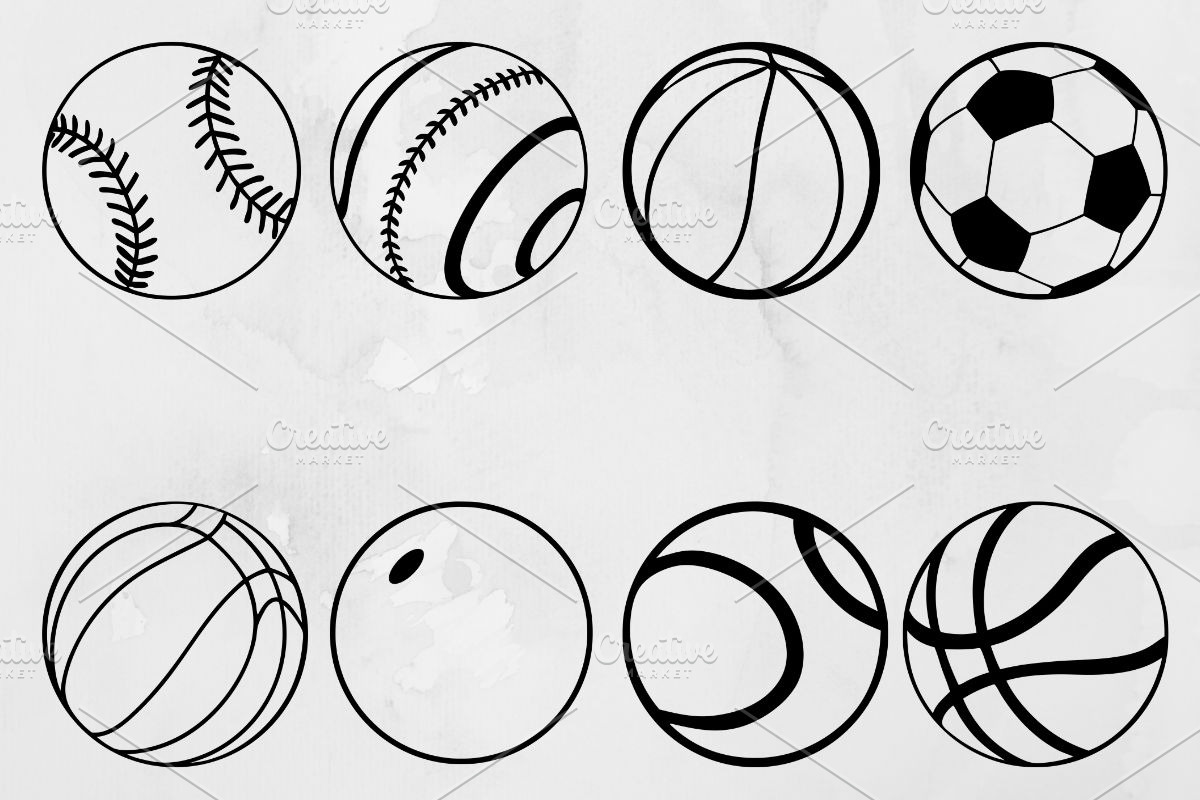 Balls Silhouette SVG, a Sport Illustration by newminddesign (Photo 1 of 3)