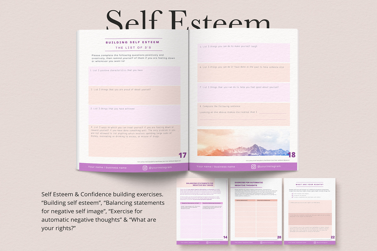 Life Coach Exercises Ebook Template, a Magazine Template by Sakura Digitals (Photo 6 of 9)