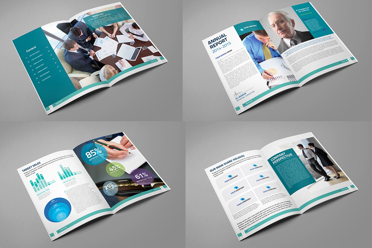 Clean Corporate Annual Report_V8, a Brochure Template by Layout Design (Photo 3 of 6)