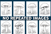 119 Mushroom Coloring Page For Adult, a Stationery Template by Design Station (Thumbnail 2 of 5)