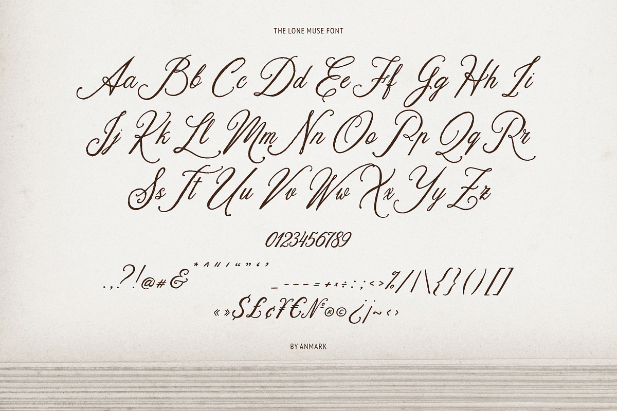The Lone Muse Romantic Script Font, a Script Font by AnMark (Photo 8 of 11)