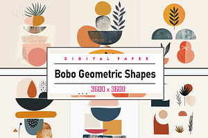 Boho Geometric Shapes