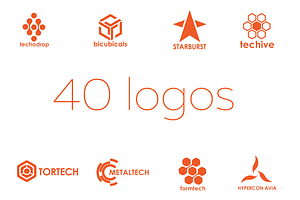 40 tech logos