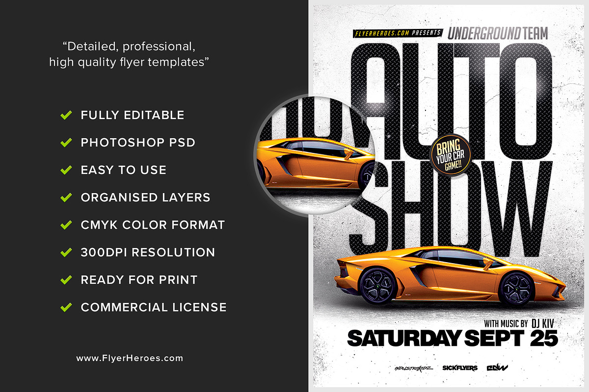 Auto Show Flyer Template, a Flyer Template by FlyerHeroes (Photo 2 of 4)