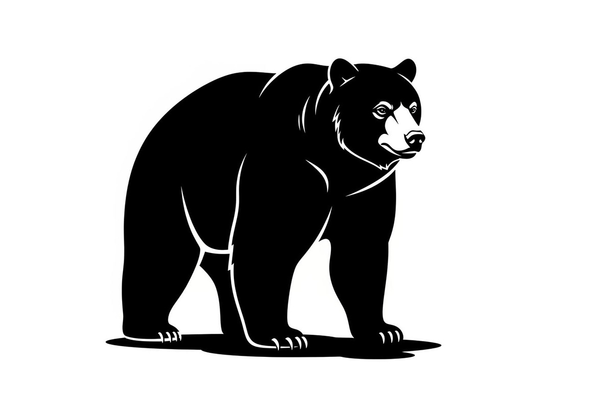 Nature Wildlife Bear Silhouette Bund, an Illustration by Designs_River (Photo 41 of 51)