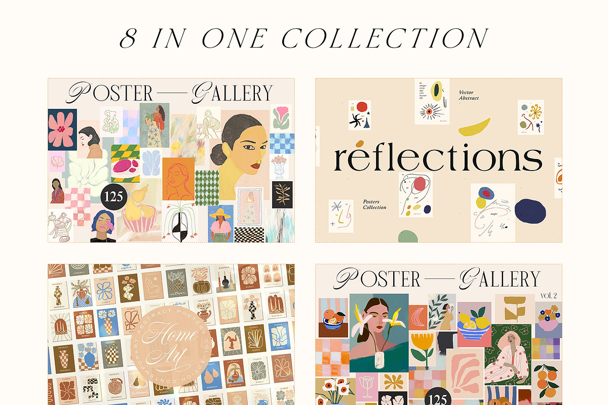 Modern Wall Art Posters Bundle, a Graphic by Ayya Studio (Photo 2 of 94)