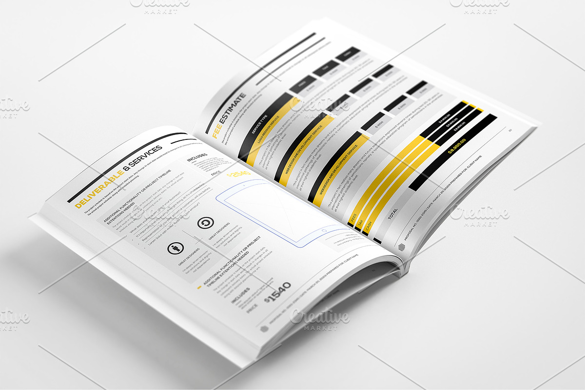 Full Proposal Package Template, a Stationery Template by Mastergfx (Photo 27 of 32)
